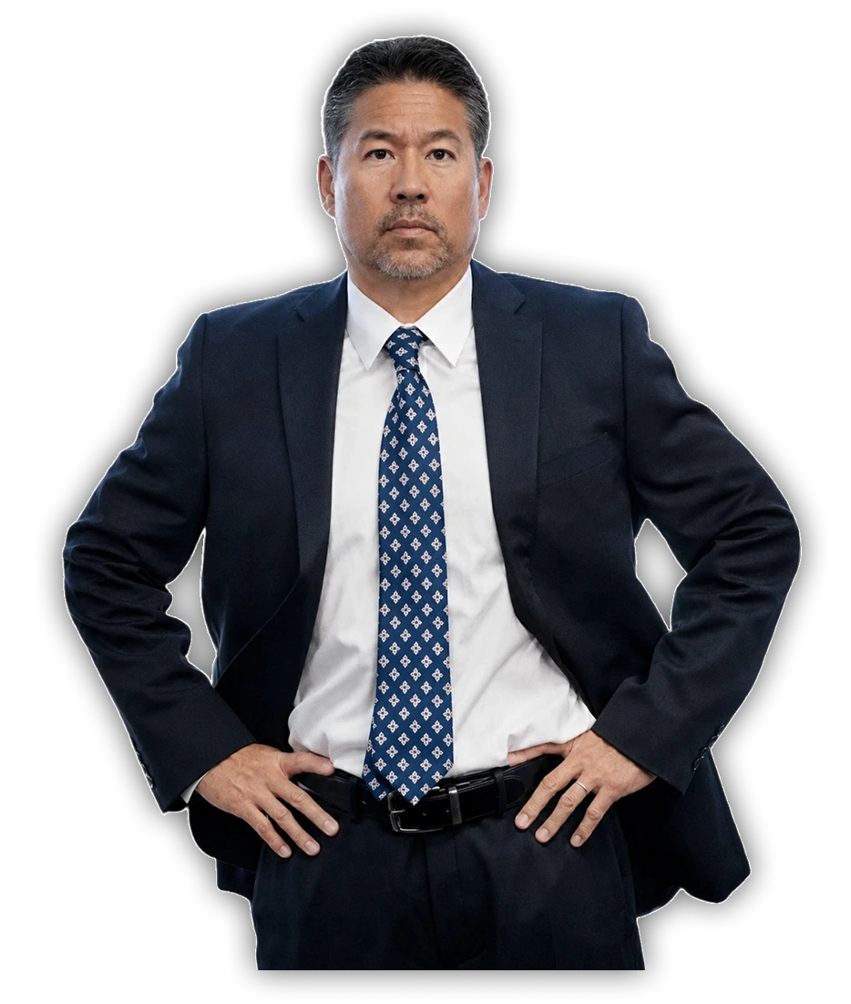 High-quality image of Attorney Rodney Okano in a suit